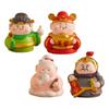 Resin Desktop Ornament Cartoon Desktop Trinkets Miniature Figure Lucky God Figurine  Bedroom
