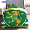 Sporting FC Pattern Bedding Quilt Set Quilt Cover Pillowcase Home Decoration Gift (1 * duvet cover + 2 * pillowcase, without core)