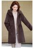 Mom's 2025 Winter Parka: Mid-Length, Double-Sided Cotton Jacket with Velvet for Middle-Aged and Elderly Women.