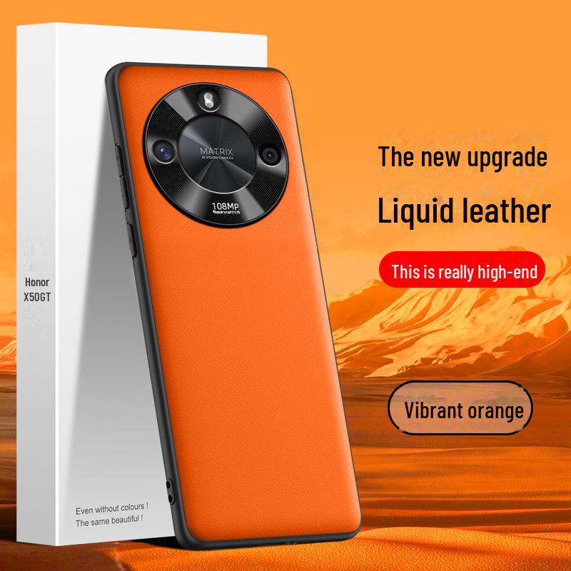 

Защитный чехол Liquid Leather для Honor X50GT — защита от падений и обрастания Honor X50