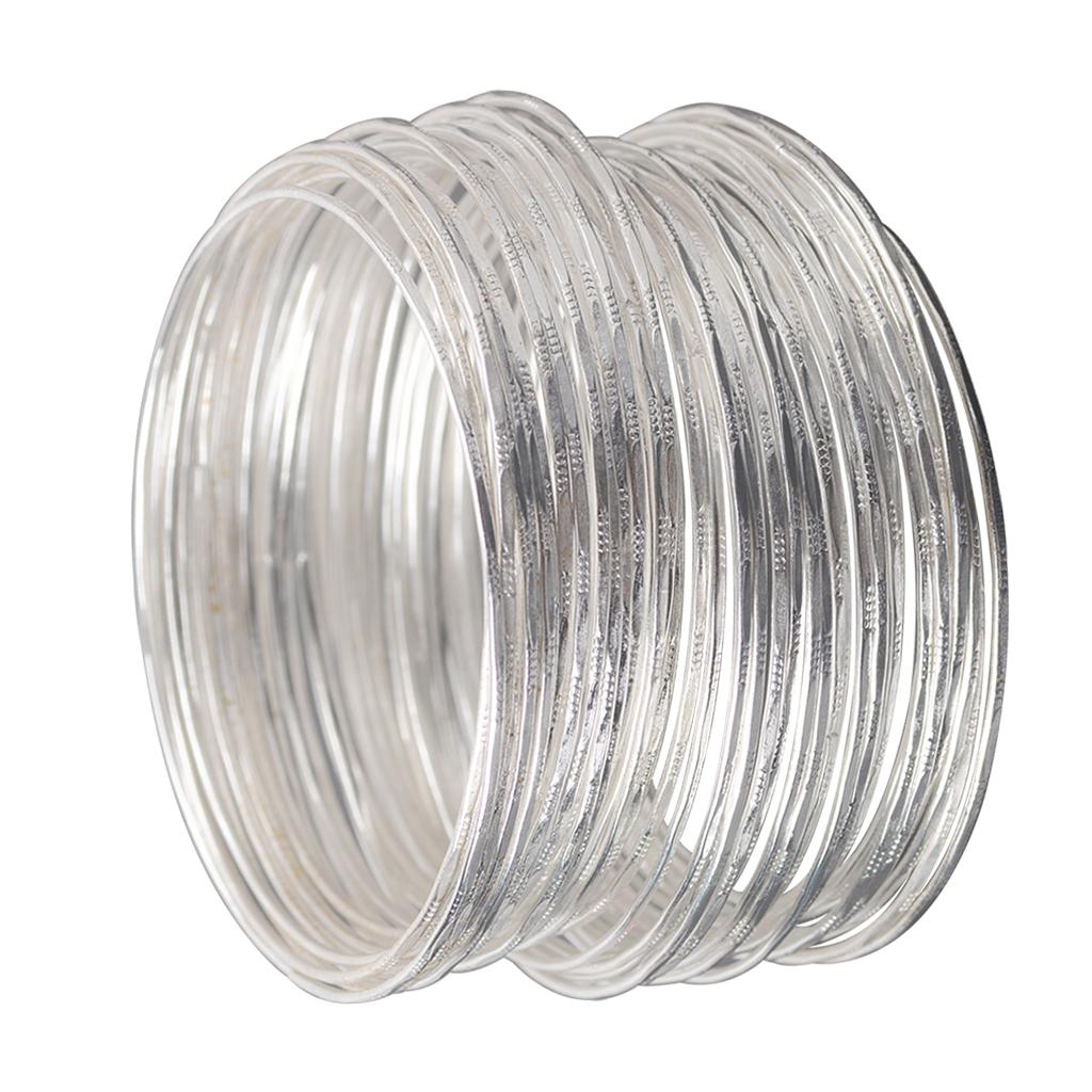 50pack Ethnic Tribal Thin Bracelet Stackable Cuff Bangle Wristband Set