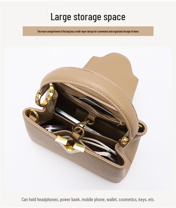 Women's 2025 Fashion Versatile Large Capacity Bucket Crossbody Handbag