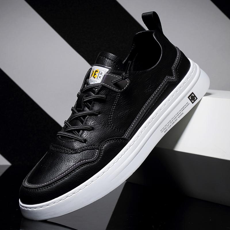 Fashion New Trend Men's Vulcanize Shoes Versatile Casual Board Shoes Genuine Leather Male Sneakers Leisure Walk Tenis Masculino Trainers