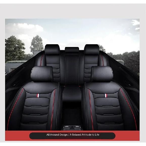 All Inclusive Seat Cover Full Leather Car Seat Protector Cushion Single Driver And Passenger All Season Universal  Accessories