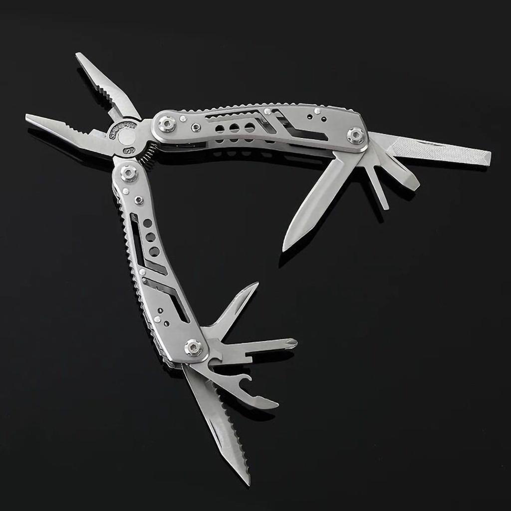 Multifunctional Pliers Portable Folding Stainless Steel Camping Pliers for Outdoor Survival