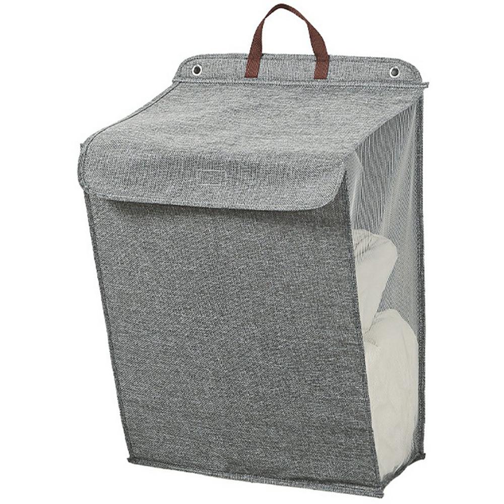 Collapsible Laundry Hamper for Bathroom Clothes Basket Wall Mounted Laundry Baskets (Size: L)
