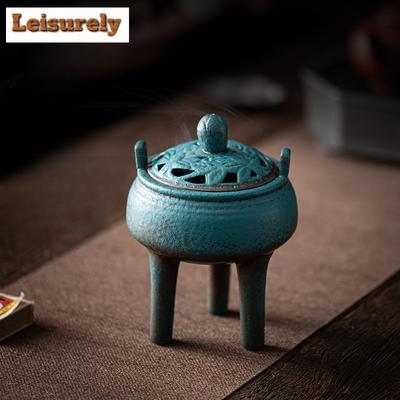 Hohe Lotus-Keramikteller Räucherhalter Wasserfontänen-Dekoration Räucherstövchen Meditationsräucherstövchen Teeartikel Dekoration