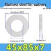 Jinguying Stainless Steel Flat Washer 201/304/316 Standard Size, No Burrs (GB97/DIN125)