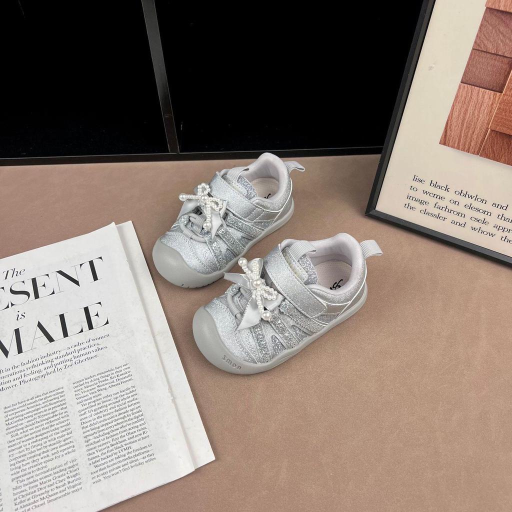 Kids' 2026 Spring/Autumn Korean Style Girls' Casual Lightweight Soft Sole Sneakers