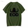 T Shirt J1828 Coat of Arms Eod Blasters Low Visibility Army long or short sleeves vintage Washed Unisex designer clothes homme