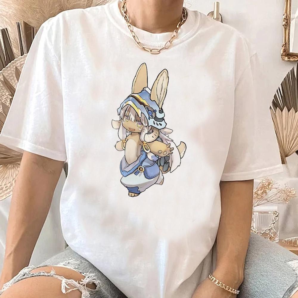 Made in Abyss T-Shirt Men Women Summer Cute Japanese Animal T Shirt Short Sleeve Graphic T Shirts Streetwear Women's Clothing