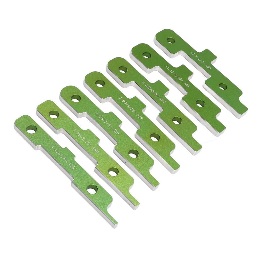7 Pcs Set Router Table Setup Bars 18 To 12 Inch Aluminum Alloy Woodworking Table Saw Height Gauge