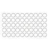 50Pcs Key Ring Stainless Steel AntiRust MultiPurpose 30mm Keychain for Pendant Gift