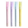 Liquid Adhesive Pen Set 4 Piece Fine Tip Paper Craft Adhesive Large Capacity Portable Plastic Design for Journaling Scrapbooks