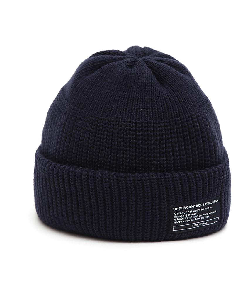 Eondeokeonteulol Winter Short Beanie Beanie / Monk Fit / Navy