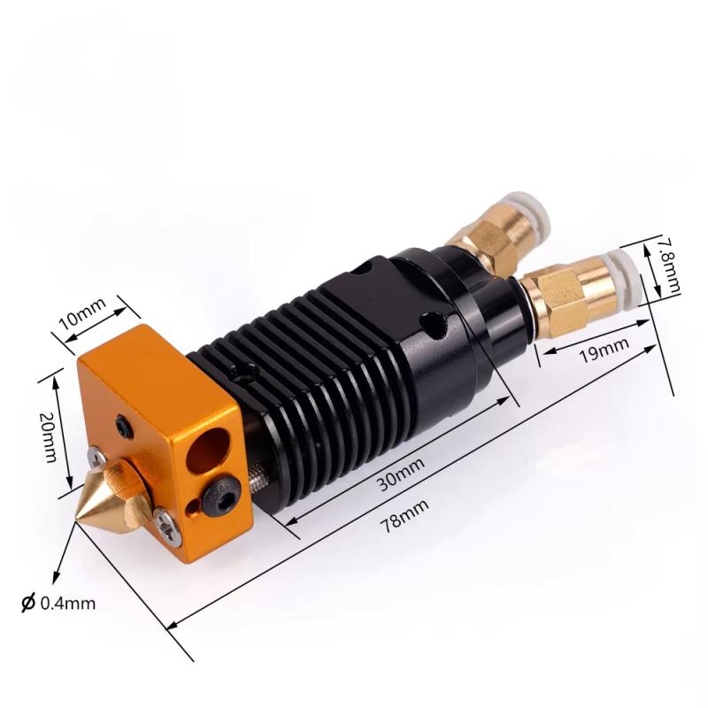 1 kus Dvoubarevný kovový vytlačovací lis pro 3D tiskárnu 2 vstupy 1 výstup Hotend Dvoubarevný pro sérii Cr-10 Creality Ender 3