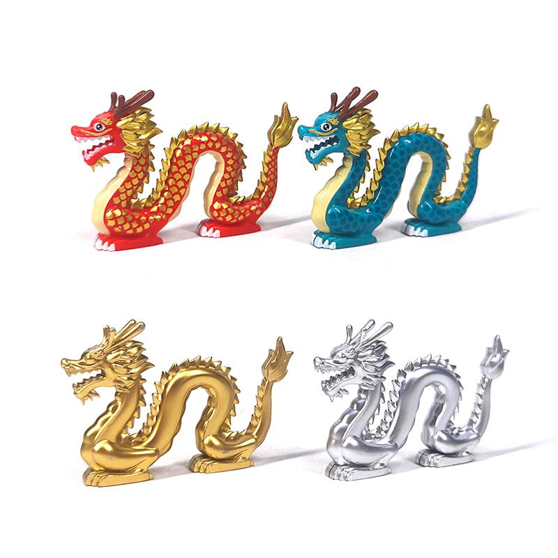 MOC Zoo Animals Building Blocks African Elephant Camel Deer Wolf Crocodile Tiger Lion Sheep Warhorse Mini Brick Kid Toy Gift S06