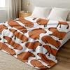 Trembling Capybara Blanket Printed Throw Blanket Plush Fluffy Flannel Fleece Blanket Soft Throws for Sofa Couch and Bed