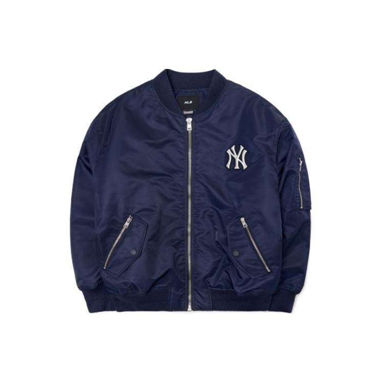 New MLB Puffer Jacket Winter Unisex Blue 3AJPB0321-50NYS
