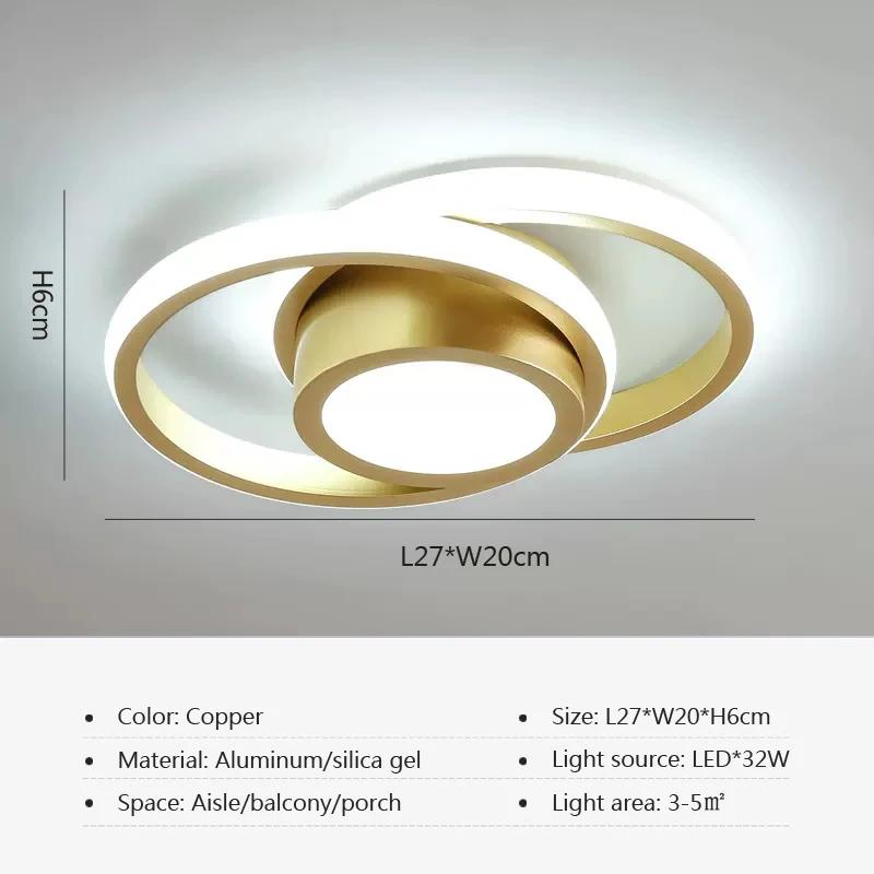 

Современные светодиодные потолочные светильники для прохода, Nodic, домашнее освещение, светодиодное поверхностное крепление для спальни, гостиной, коридора, балконные светильники Cool White