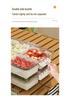 Large Capacity 4-Compartment Spice and Seasoning Storage Box