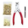 100Pcs 6mm Metal Eyelets Grommets Includes Hole Punching Tool and Installation Pliers For Clothing And Handbag Making