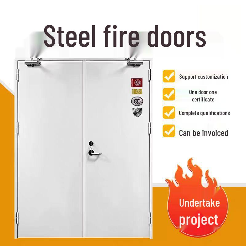 

Звукоизоляционная стальная двустворчатая противопожарная дверь класса А/В для склада и школы Brand New Hardware Parts