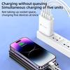 Universal Fast Charger: Multi-Port USB Adapter (5V/3A) with Europe/US/UK Compatibility