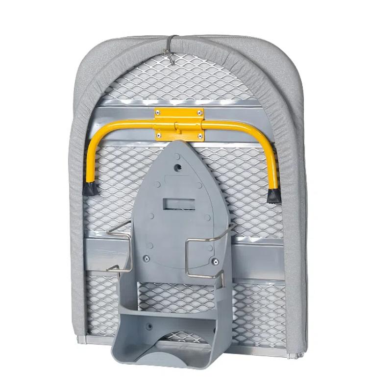 

Складная настольная гладильная доска с держателем для утюга, настенное крепление, стальная сетка, экономия места, с удобным крючком для подвешивания в прачечной