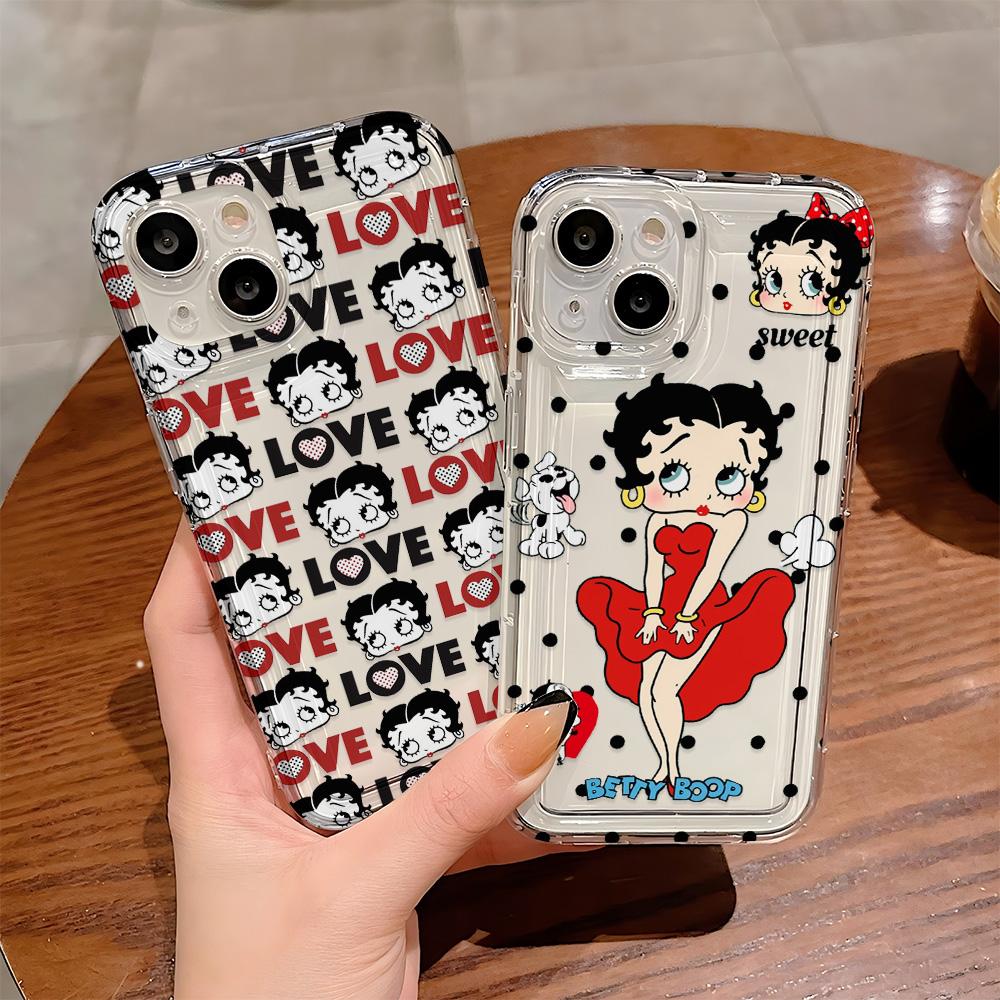 Cartoon Sexy Betties Phone Case for Samsung Galaxy S25 S24 S23 S22 S21 S20 Note20 Note10 FE Ultra Plus 4G 5G Clear Back Cover