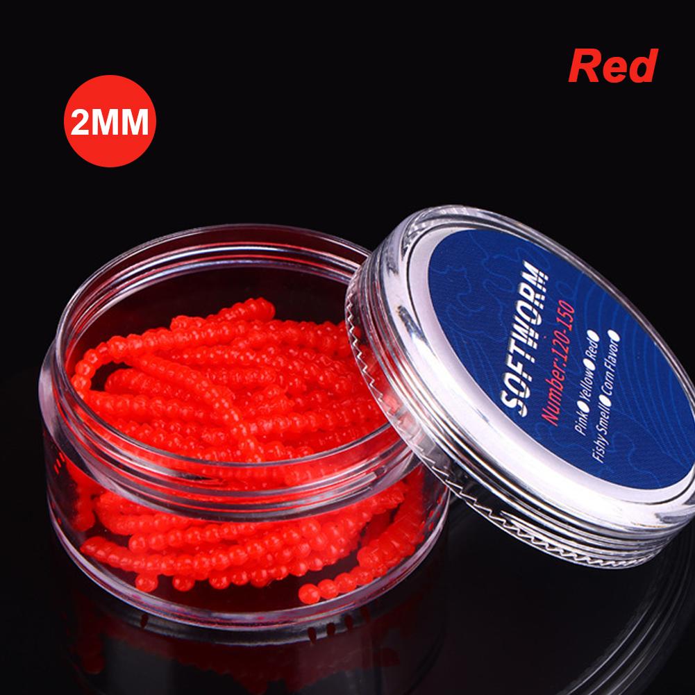 1Box 2/3/4/5MM Suspended Beads For Teasing Fishing Strawberry Corn Scented TPR Lure Root Fishing Soft Bait For Upturned-Mouth Crucian Carp