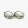 10Pcs Matte & Glossy Oval Metal Buttons For Clothing/Bags/Shoes, 17.5/22.5Mm Minimalist Fashion Buttons Gold Silver Mist Gold