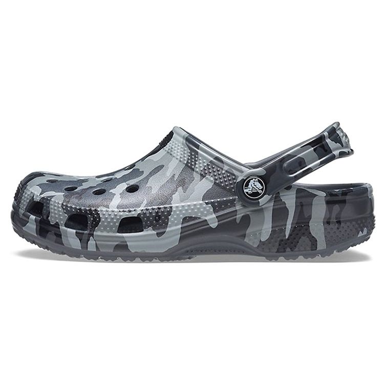 Crocs Classic Printed Camo Clog Unisex Slate Grey Multi 206454-0IE 37-38
