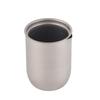 Titanium Double Walled Tea Cups with Removable Filter Cover Cap Outdoor Camping Portable Tea Maker