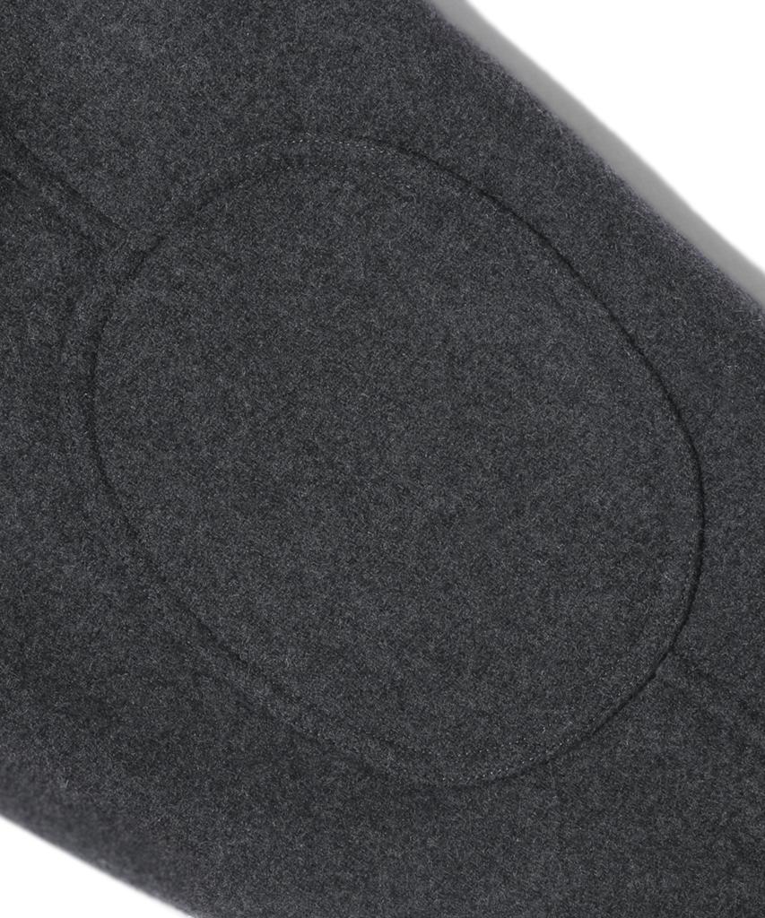 Trillion Wol Elleboogpatch 2-Weg Harrington Jas (Houtskool)