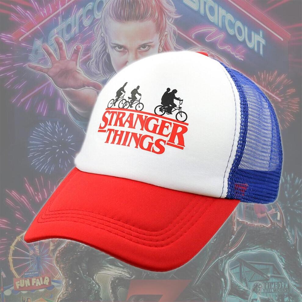 (2# Red)(2# Red) Stranger Things Dustinr Hat  Baseball Cap Adjustable Mesh Kids Novelty Gift Unisex Sports Cap for Halloween Cosplay Golf Outdoor