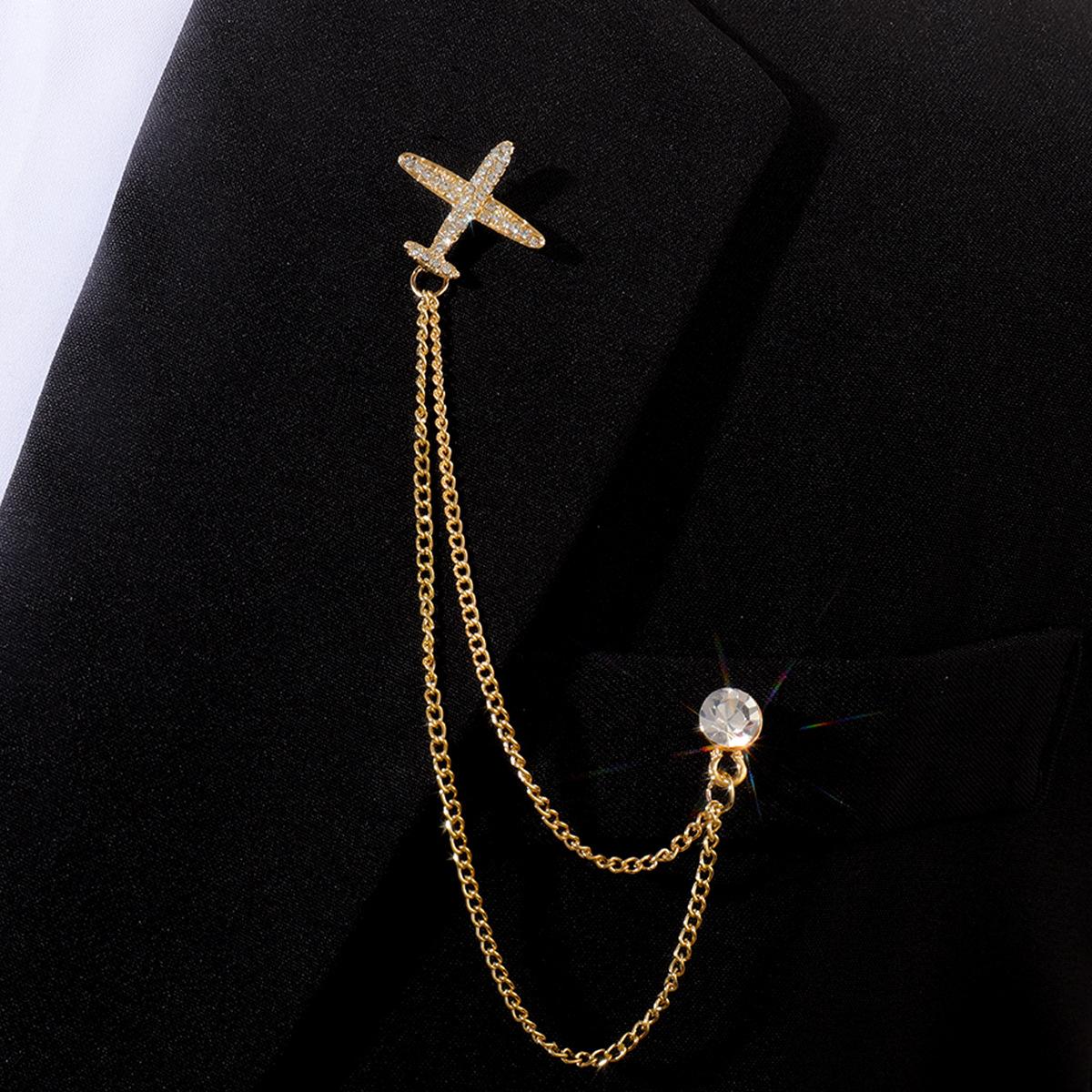 

Япония и Корея мода персонализированный воротник булавка мужская рубашка крышка цепь орел корона бахрома цепь воротник крест ювелирные изделия