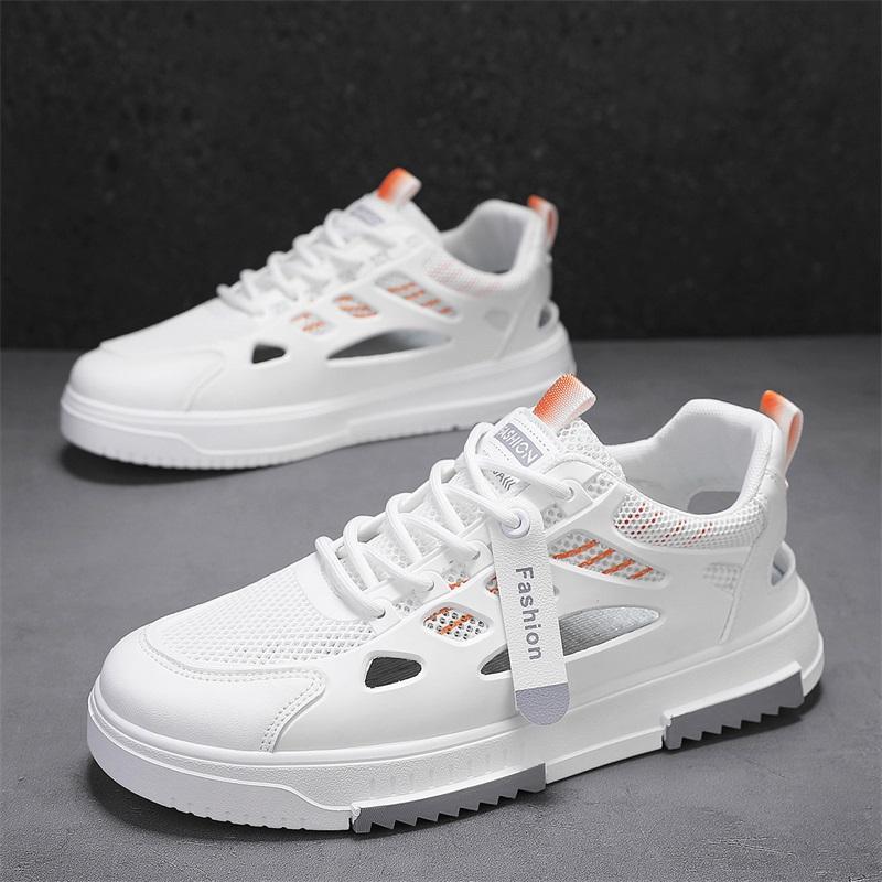 Men's Summer New White Shoes Breathable and Versatile Trendy Casual Shoes Running Sports Trendy Shoes Men's Low Top Board Shoes