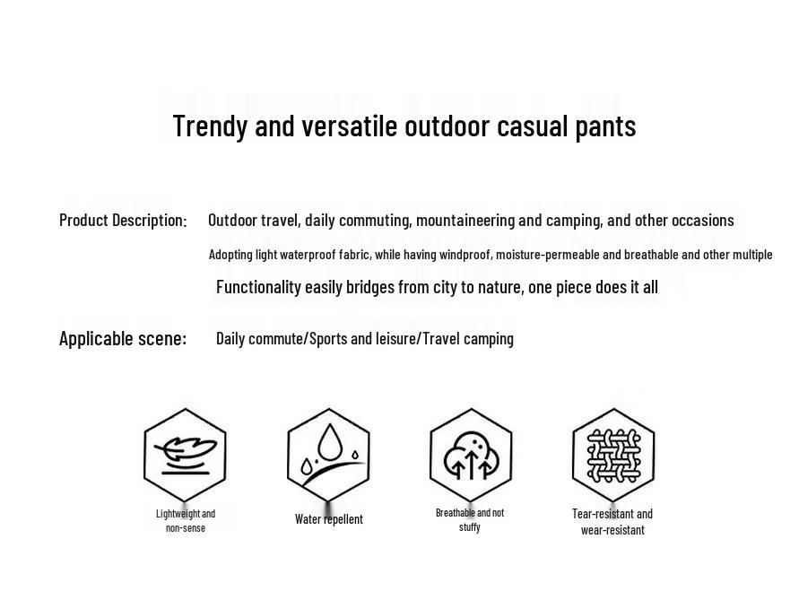 Men's Summer American Retro Loose Straight Leg Casual Pants