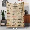 1 Stück Flanelldecke mit Anglerthema, superweich, maschinenwaschbar, Camping-Sofadecke, Outdoor-Sportdecke