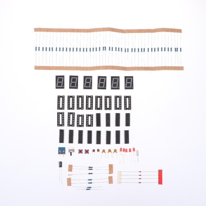 DIY Alarm Clock Soldering Practice Kit 6 Digits DIY Clock Kit Auto Display Time For Students And Diyers