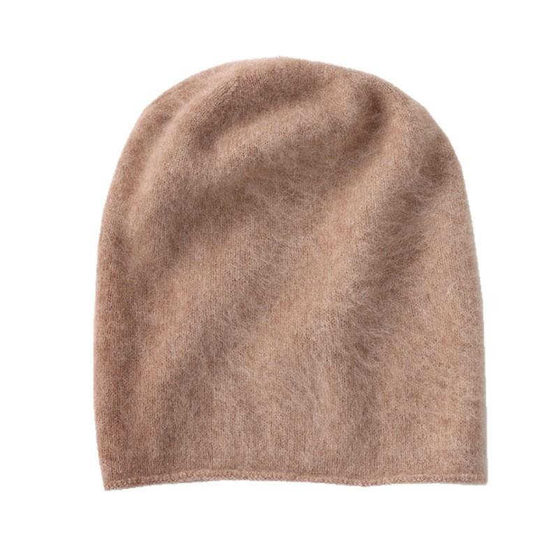 Furry Knit Cap Warm Knit Wool Hat Warm Ski Hat Chic Winter Beanie For Ski Slopes Outdoor Ski