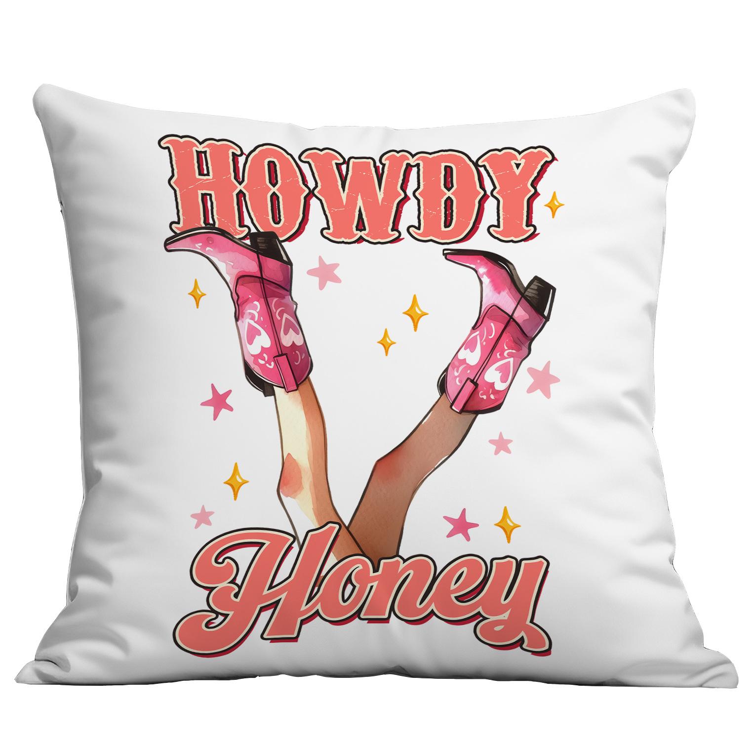 

Новая розовая западная джинсовая наволочка для подушки для дома, гостиной, дивана 45 * 45Cm