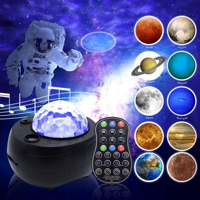 Star Galaxy Projector Night Light Bluetooth Music Planet Colorful Projection Lamp Children's Kids Decorate Bedroom LED Lamp Gift