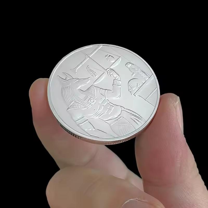 Ancient Egyptian Pharaoh Commemorative Coin Souvenir Dog Head Anubis Collection CoinCoin