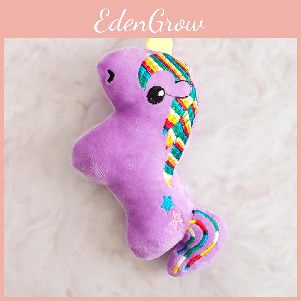 Soft Unicorn Plush Toy Pendant With Sealed Velvet Fabric For Gift Giving