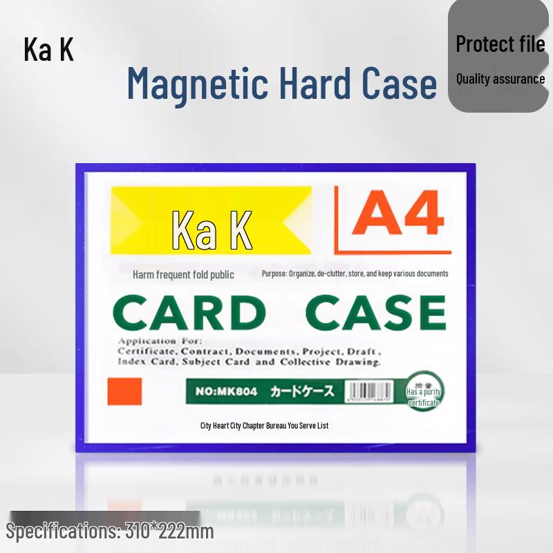 Magnetic Clear PVC Card Holder
