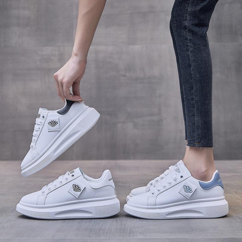 2021 Autumn New Platform Sneakers Women's White Shoes Casual Running Shoes