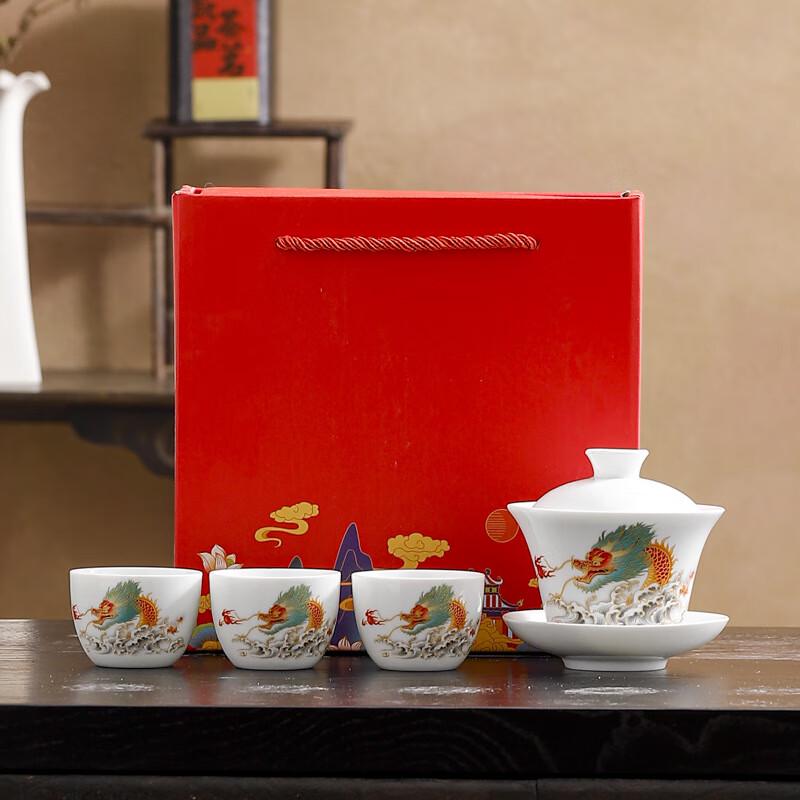 Chinese Ink Wash Style Kung Fu Tea Set