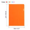 12/24Pcs A5 Size L Type Folder Plastic File Project Pockets File Folder Clear Paper Document Jacket Sleeve for Office Multicolor